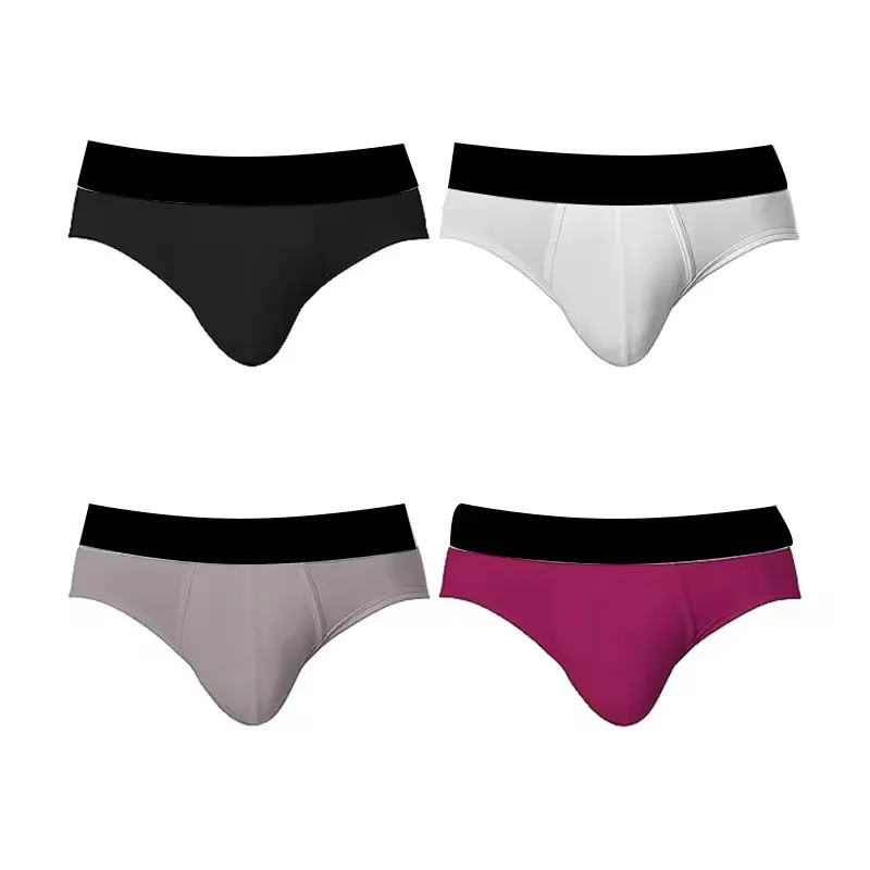 Traceless Solid Color Modal Mens Briefs